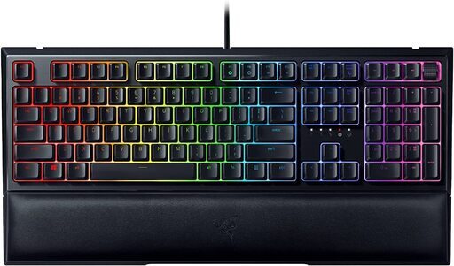 Razer Ornata V2 ゲーミングキーボード US英語配列 メカ・メンブレンスイッチ リストレスト Chroma RGB
