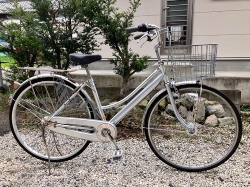489、ママチャリ27インチシルバー