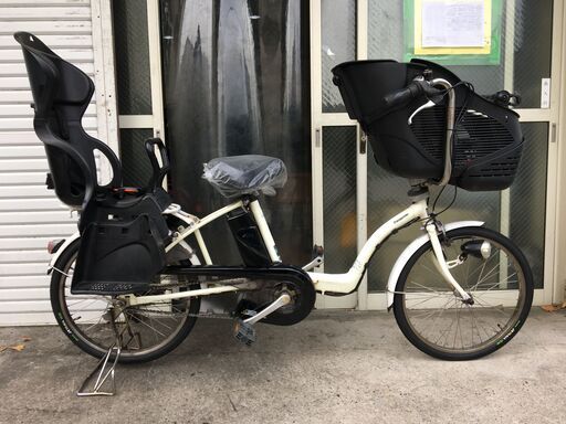 地域限定送料無料　パナソニック　ギュットミニ　三人乗り　8,9AH　20インチ　白　キッスミニ　ビッケポーラー　神戸市　電動自転車