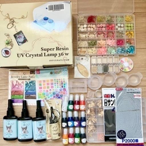 【他サイト出品中】UVライトレジン　ドライフラワー　一式セット♡