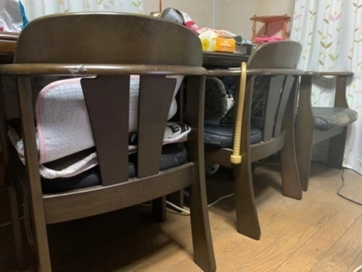 絶賛激安中‼️大型テーブル　一枚いた　同椅子6脚