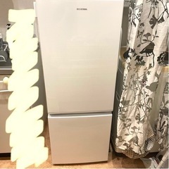 冷蔵庫 自動霜取り 2ドア 154L 冷凍庫 IRSN-15A アイリスオーヤマの画像