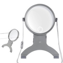 拡大鏡 ルーペ 真実2倍と4倍 LEDライト