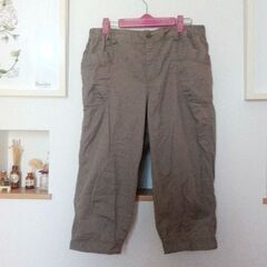 裾ゴム入り　ハーフカーゴパンツ　LLサイズ
