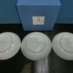 【新品中古】サンリオ マイメロディ カレー＆パスタ皿 水色ピンク 3枚の画像