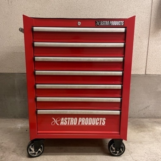 アストロプロダクツ　ロールキャビネット 7段 レッド