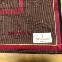 新品・未使用　①TRUSSARDI トラサルディ ハンカチ　メンズ　の画像