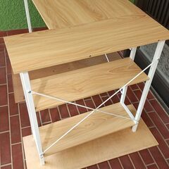 パソコンデスク　L型　1100X700、500ｍｍ　高さ730ｍｍ　の画像