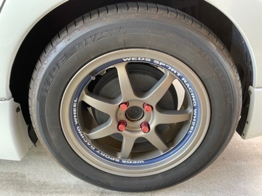 Weds weds SPORT 15×7J 4H100 FIREHAWK WIDEOVAL 195/60R15 タイヤ4本