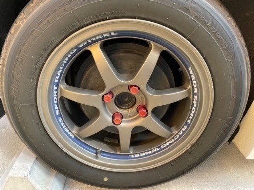 Weds weds SPORT 15×7J 4H100 FIREHAWK WIDEOVAL 195/60R15 タイヤ4本