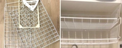 3COINS スリーコインズ　ラック　ワイヤーラック　棚　メッシュパネル　ワイヤーラティス　ワイヤーネット　DIY ラップホルダー　ホワイト　白　収納　軽量　ラップ　キッチン　鍋　蓋　ふた　まな板スタンド 壁掛け 鍋蓋置き まな板　ワイヤー　メッシュ　収納　タオル　置き 鍋の蓋置き 鍋蓋スタンド キッチン収納　シンデレラフィット