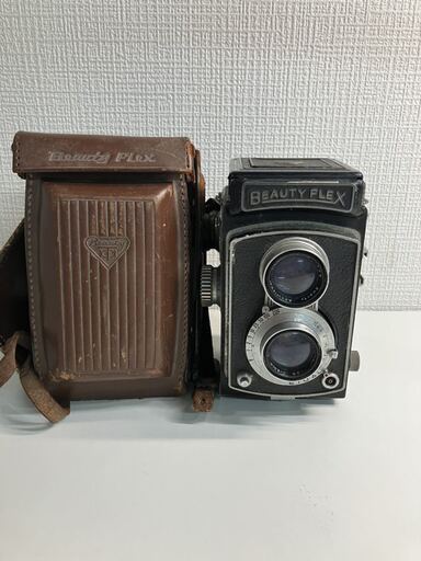 BEAUTYFLEX BEAUTY ANASTIGMAT 80mm f3・5 搭載 ケース付き 二眼レフカメラ 動作未確認 レトロ