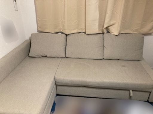 【受け渡し決定】IKEA ソファベッド　ベージュ