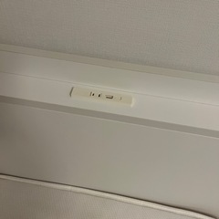 【美品】下収納・コンセント付きベッドフレーム＋マットレスの画像