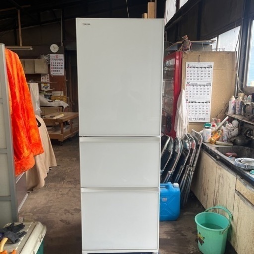 【簡易清掃・動作確認済】3ドア冷蔵庫363 L　TOSHIBA/東芝  GR-R36SXVL(EW) 2020年製