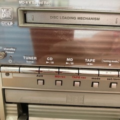 KENWOOD ミニコンポ　MD○ カセットテープ○ ラジオ○ CD✖️ リモコンなしの画像
