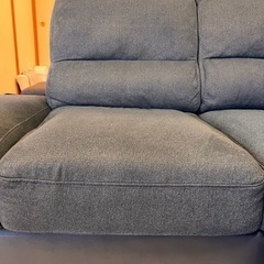 布張りカウチソファ (ウォール3KD RC GY)