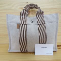 エルメス ニューフールトゥ PM ブラウン HERMES トートバッグ