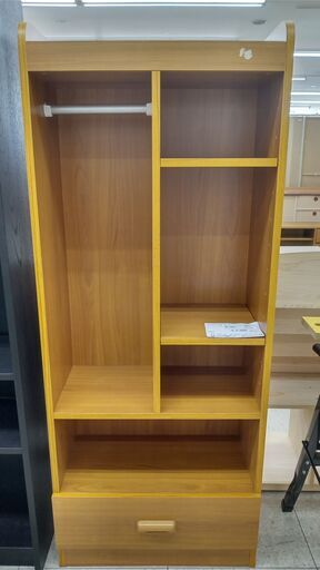 ★ジモティ割あり★  キッズハンガーラック ライトブラウン H150×D30×W60 クリーニング済み TJ1774