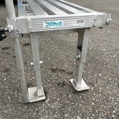 お値下げ！　HARAX FL-1800 フミラック ノーパンクタイヤ付踏台 ロングタイプ アルミ製 昇降回数減 快適ワーキング ステップ 中古品 ④の画像