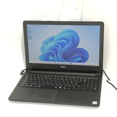 送料無料 高速SSD 15.6型 ノートパソコン DELL Vostro 15 中古良品 第7世代 i5 8GB DVD 無線 Bluetooth カメラ Windows11 Office