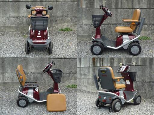 お買い得 10.8万円 ♪ バッテリー新品♪スズキ セニアカー タウンカート 2013年製 動作良好 スズキ セニアカ レッド 電動四