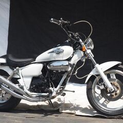 売却済み マグナ50 ホワイト 社外マフラー MAGNA50 H...