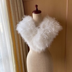 ファーショール 羽毛100パーセント 成人式 着物 振袖①