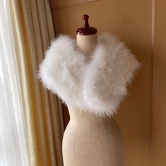 ファーショール 羽毛100パーセント 成人式 着物 振袖③