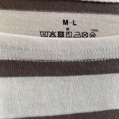 無印良品 札付きTシャツ レディースM~Lの画像