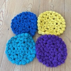 【新品】ニットコースター　コースター④