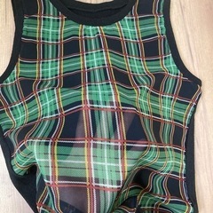 チェック　ブラウスの画像