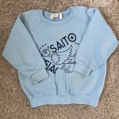 彩都敬愛幼稚園　水色トレーナー　サイズ110