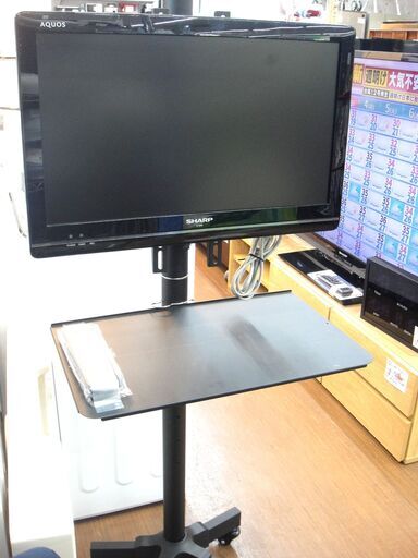 SHARP シャープ AQUOS アクオス 22型液晶テレビ LC-22K5 キャスター台付き　１４３