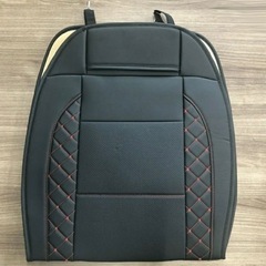 新品☆ レザーシートカバー 赤 黒 車 Amazon BASIC 運転席 助手席の画像