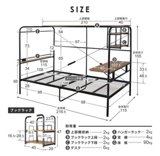 多機能パイプベッド