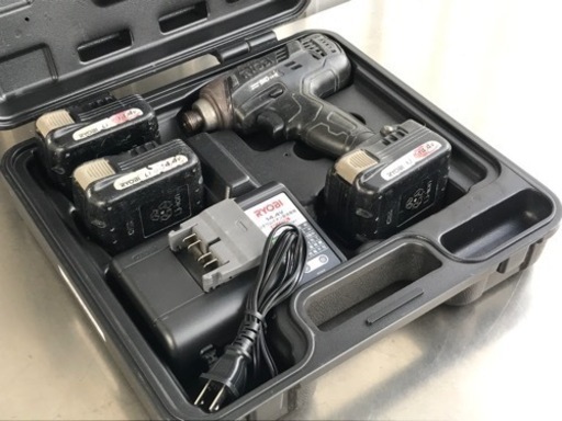 リョービ◇充電式インパクトドライバー◇DC14.4V◇バッテリー３個・充電器付き！BID-1415◇K840★