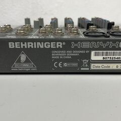 ✨🔔期間限定🔥ジモティー特別価格🔔✨BehringerベリンガーXENYX Q802オーディオミキサーの画像