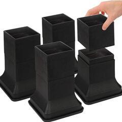 9/3まで【未使用】8本　テーブル・ベッドの高さ調節が簡単にできる ベッドの高さをあげる足

の画像