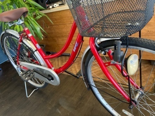 【26インチ自転車】レッド　名古屋プレミアム商品券×金鯱マネー参加店舗