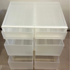 PP衣装ケース　大小6点セット　無印良品の画像