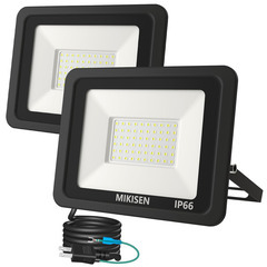 MIKISEN led 投光器 作業灯 看板灯 50w 昼光色 ...