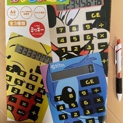 電卓　ディズニー　おおきな電卓　ミッキーマウス　未使用品の画像