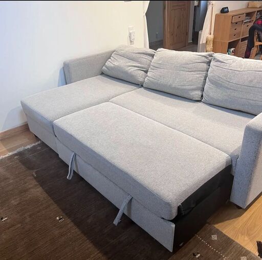 【配ニトリ　ノアーク　カウチソファ　グレー