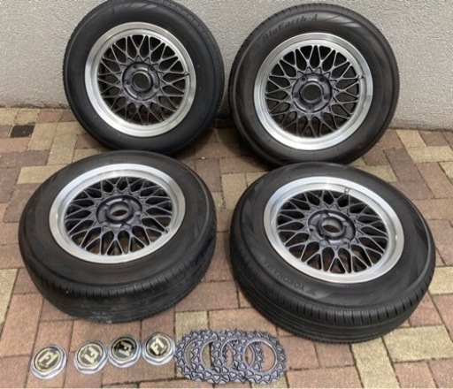 旧車…美品、山あり15インチタイヤホイール