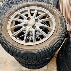 スタットレスタイヤ アルミセット ❗️165/65R14  14‪✕‬4.5J 4穴・PCD100 タイヤ製造年2018 レーベン