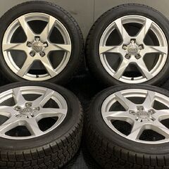 【GOODYEAR ICENAVI7 225/50R17】スタッドレス【audi 純正ホイール 17インチ 7.5J5HPCD112+45】バリ溝 A4　(VTF839)