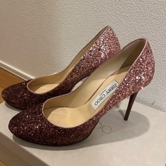 JIMMYCHOO/グリッターパンプス/グラデーション/37