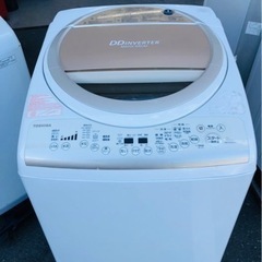 北九州市内配送無料　保証付き　TOSHIBA 9kg全自動洗濯乾燥機 AW−9V2M