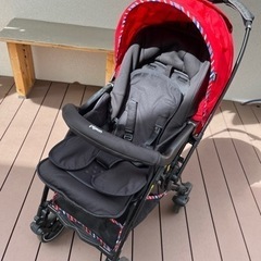 Ａ形 ベビーカー　ベビーカー用おもちゃ付き　ピジョン　ランフィRB0 赤の画像